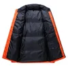 Mens Västar Vinter Casual tjock varm vattentät slitage på båda sidor Parkas Autumn Outwear Windproof Hat Jacket 221130