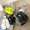 2022 أزياء Slide Sandals Slippers للرجال النساء مع الصندوق الأصلي المصمم الساخن للجنسين شاطئ Flop Flops Topper جودة PVC US9.5