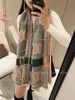 2021 luxe hiver cachemire écharpe Pashmina pour femmes marque Designers chaud mode imiter laine longue châle Wrap A2