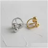 Band Rings Jewelry Ring Sier Color Special Designer Ball Geometric Cool Hip Hop Wide Rings Gold Fashion Finger Drop Delivery Dhakg