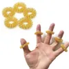 Juguete de descompresión 5 Unids / set Anillos de Ansiedad Sensorial Puntiagudos para Masaje de Dedos Mano Acupresión Masajeador Fidget Alivio del Estrés Circulación 221129