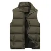 Mens Vests Jacket Sleeveless Zipper Down Autumn Winter Warm Standup Collar Oversize Puffer Men 221130