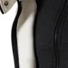 Sweats à capuche pour hommes Sweatshirts Zipper Printemps Automne Polaire À Capuche Hommes Sportswear Écharpe Col Slim Fit Top Mâle Mode Sweat À Capuche Homme 221130