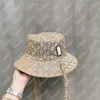 Beanie/Skull Caps Designer Fashion Bucket Hat Cap for Men Woman Baseball Beanie Casquettes Fisherman Buckets Hats Patchwork Summer Sun Visor J7T2