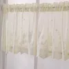 Curtain Mesh spetsblommor f￶nster balkong kort k￶k valans drapera heminredning vardagsrum sovrum d￶rr gardiner