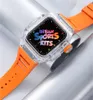 Smart Straps Silicone Strap Apple Watch Band 45mm 44mm 모드 키트 베젤 케이스를위한 투명 케이스 커버는 Iwatch 시리즈 8 7 SE 6 56568198