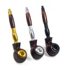 Colorful Aluminium Alloy Bakelite Removable Pipes Dry Herb Tobacco Filter Bowl Handpipes Smoking Tube Innovative Cigarette Holder DHL