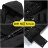 Casos masculinos Long Casat Tamanho grande 7xl 8xl Jaqueta de algodão de inverno Oversize Har marido Capuz Parka Outerwear