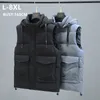 Giubbotti da uomo uomo giacca senza maniche invernale con cappuccio da carico con cappuccio spesso più taglia 6xl 7xl 8xl war calda maschio gilet 221130