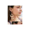 Dangle Chandelier Fashion Jewelry Womens Shell Cane Weave Conch Earrings Handwoven Sea Wind Circle Dangle Drop Delivery Dht14