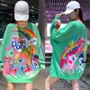 Sweats à capuche pour femmes Sweat-shirts Printemps Vintage Dessin animé mignon Designer Sweat-shirt surdimensionné à manches longues Vêtements pour adolescents Kawaii Girl Goth Streetwear Fashion 221129