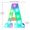 Decorative Objects Figurines 22CM DIY LED Colorful Letter Lights Birthday Confession Romantic Proposal Creative Light Remote Control bet Lamp 221129