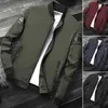 Herenjacks sportjack zakken ademende streetwear geribbelde manchet windjager mannen jas voor dagelijkse slijtage