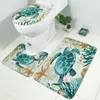 3 stks/set toiletmat vloer badmatten voet mat woonkamer badkamer tapijt douche dolfijn schildpad octopus 3D printen niet-slip deur tapijten