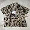 T-shirt da uomo New Blue Tiger Stampa WACKO MARIA Camicia Uomo Donna Alta qualità Hawaiian Beach Camicie Top Tee manica corta T221130