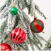 Julekorationer 44st Tree Ball Decor Santa Claus Star Snowflake Hängen Merrament DIY Party Supplies 221130