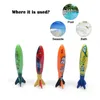 Party Balloons Retail Package Summer Torpedo Rocket Throwing Toy Funny Swimming Pool Diving Game s Children Underwater Dive CS 221129