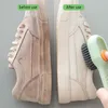 Multifunction Soft Bristled Liquid Shoe Brush Long Handle Brush Clothes Shoes Clothing Board Brushs Household Cleaning Tool zxf70