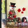 Decorazioni natalizie Tree Topper Snowman Hugger Xmas Holiday Winter Wonderland Decorazione per la casa Navidad Noel Ornamento per feste 221130