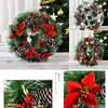 Christmas Decorations Wreath Front Door Ornament Wall Artificial Garland For Party Decor Year Decorative Gifts 30cm