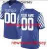 Anpassad Kentucky Wildcats Jersey valfritt nummer namn Mens Women Youth NCAA Football Jersey XS-5XL 6XL