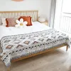 Coperta scozzese bohémien per divano letto Decorativo campeggio esterno Boho copriletto Picnic con nappa 221130