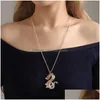 Pendant Necklaces Europe Fashion Jewelry Dragon Pendant Necklace Vintage Necklaces Drop Delivery Pendants Dhz95