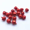Julekorationer 500st 12mm Red Jingle Bells KeyChain Charms snörning Bell Xmas Baubles Santa Diy Embellishments Crafts 221130