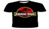Summer Boys T Shirt Cartoon Dinosaur Baby Tshirts krótkie rękawy Jurajski park druku