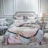 Bedding sets Bohemia Egyptian Cotton Flat Bed sheet Duvet Cover Fitted 4Pcs Queen King Set Bed set parure de lit ropa cama 221129