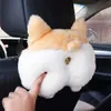 1 pc Creative Corgi Ass Tissue Box Soft Cartoon Paper Napkin Case Leuke dieren Dozen Mooie houder voor stoel