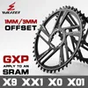 자전거 프리 헤드 체인 휠 wuzei 1mm3mm 오프셋 체인 링 30T 32T 34T 36T 38T 40T 42T MTB 자전거 체인 휠 마운틴 GXP SPROCKETS 용 SRAM X9 XX1 X0 221130