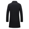 Men's Jackets Winter Stylish Formal Overcoat Jacket For Men Solid Color Long Sleeve Outerwear Trench Coats Button Up Fashion Male 221130