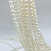 Chains 3A Wholesale Pearls Necklace8.5-9mm High Quality White Color Zhuji Cultured Freshwater Round Pearl Necklace Length 47cm