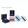 Jewelry Pouches Creative Box With LED Light For Engagement Rings Pendants Boxes Festival Birthday Jewerlley Display Gift Case Wholesale