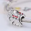 925 Sterling Silver Bead Fits European Pandora Style Jewelry Charm Armband-School Character Collection Express Train