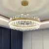 Lâmpadas pendentes Candelier para sala de estar Lâmpada de cristal Iluminação interna Luxo de luxo de luxo Modelo de casa nórdico Nórdico