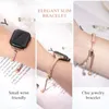 Cylindrical Diamond Bracelet Stainless Steel Strap For Apple Watch bands 41mm 45mm 40 44mm 38mm 42mm Luxury Lady Watchbands For Iwatch Series 8 7 6 5 SE 4 3 Accessories