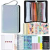 Apparecchiature per display pubblicitari A6 Borsa con zip a mano glitterata Raccoglitore a fogli mobili Notebook Copertina interna Anima Quaderno Planner Forniture per cancelleria per ufficio 221130