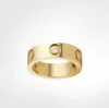 liefde schroefring heren ringen klassieke luxe designer sieraden dames titanium staal vergulde gouden zilveren roos nooit vervagen liefhebbers paar ringen cadeau grootte 5-11