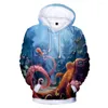 Heren Hoodies Octopus 3D sweatshirt voor jongensmeisjes Lange mouw Hoge kwaliteit Cartoon Funny Outwear Highstreet Kinderkleding