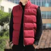 Gilets pour hommes hiver chaud hommes vers le bas matelassé gilet corps sans manches veste rembourrée manteau vêtements d'extérieur classique coupe-vent tenues poche Parka 221130