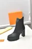 2023 Luxury Beaubourg Ankle Boot Womens Leather Chunky Platform Ankles Boots Lady High Heel Booties With Box