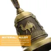 Dekoracje świąteczne Bell Bronze Kolor Święty Mikołaj Jingle S School Handbell Restauracja Call Call Service Supplies 221130