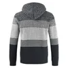 Mens tröjor Cardigan Fashion långa ärmar Casual Coats Striped Thick Slim Classic Male Spring Autumn Hats Brand Moownuc 221130