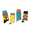 Hommes chaussettes 1 paire hommes femmes coton décontracté coloré équipage rue Skateboard heureux drôle Harajuku Sox Meias 221130