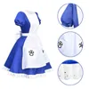 لعبة Alice Madness Returns Cosplay Costume Asy Halloween Comple Maid Dron Dron Fress for Women Girls Plus Size Costume J220713