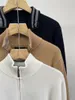 Herrtröja designer toppkvalitet ralphs hösten laurens tröja original hoodies tröjor tröjor långärmad pullover knop casual ponny blixtlås halvt phvm