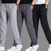 Erkekler Pantolon Bahar Sonbahar Joggers Erkekler Jogging Sweetpants Sportswear Örgü Terzini Spor Pantolonları Büyük Boy Geniş Bacak Giyim 221130