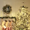 Christmas Decorations Valery Madelyn Metal Tree Topper LED Lights Star Ornaments 2023 Home Decor 221130